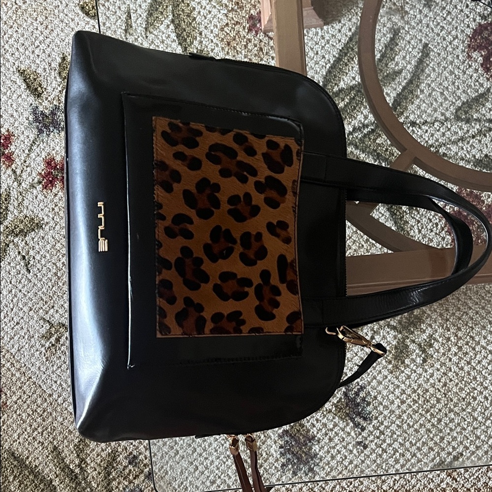 Genuine leather made in Itaily pony hair leopard print